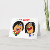 Het spijt me Cartoon Kaart (Voorkant)