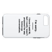 Het spijt me. Case-Mate iPhone case (Achterkant (Horizontaal))