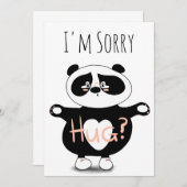 Het spijt me dat Cute Panda Beer Hugs Kaart (Voorkant / Achterkant)