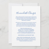 Het spijt me dat de bruiloft niet is veranderd in  aankondiging (Achterkant)