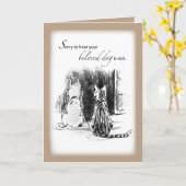 Het spijt me dat de hond ziek is, kat en hond kijk kaart (Gele Bloem)