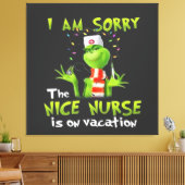 Het spijt me dat de leuke verpleegster op vakantie canvas afdruk (Insitu (Woonkamer))