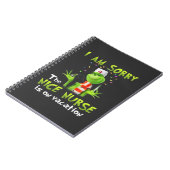 Het spijt me dat de leuke verpleegster op vakantie notitieboek (Linkerzijde)