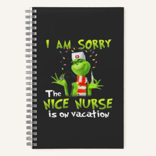Het spijt me dat de leuke verpleegster op vakantie notitieboek