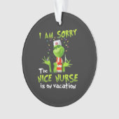 Het spijt me dat de leuke verpleegster op vakantie ornament (voorkant)