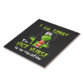 Het spijt me dat de leuke verpleegster op vakantie tegeltje (Zijkant)