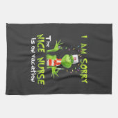 Het spijt me dat de leuke verpleegster op vakantie theedoek (Horizontaal)