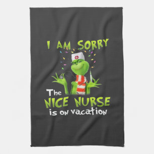 Het spijt me dat de leuke verpleegster op vakantie theedoek