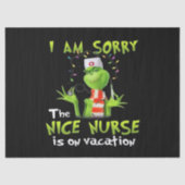 Het spijt me dat de leuke verpleegster op vakantie tissuepapier (Voorkant)