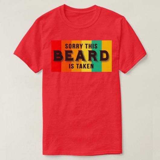 Het spijt me dat deze baard grappig is gemaakt op  t-shirt (Design voorkant)