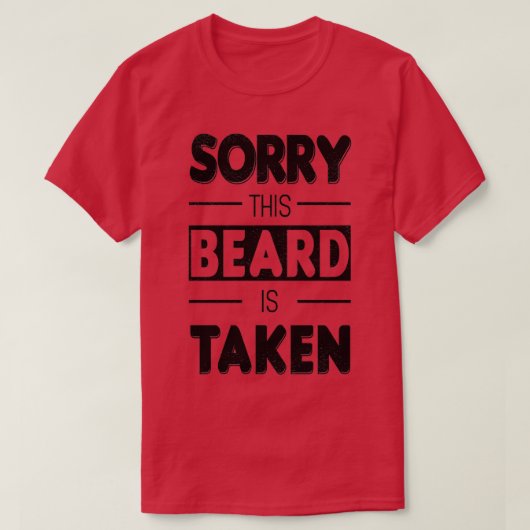 Het spijt me dat deze baard grappig is gemaakt op t-shirt (Design voorkant)
