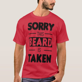 Het spijt me dat deze baard grappig is gemaakt op  t-shirt
