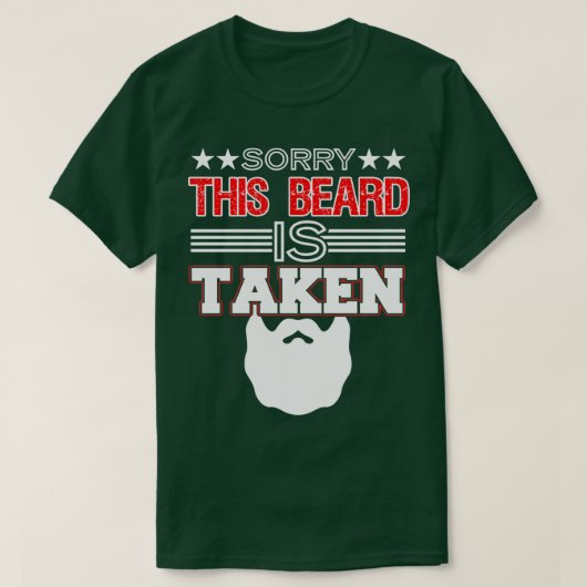 Het spijt me dat deze baard grappig Mannen cadeaus T-shirt (Design voorkant)