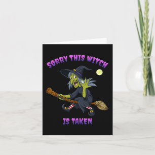 Het spijt me dat deze heks Halloween cadeau voor h Kaart