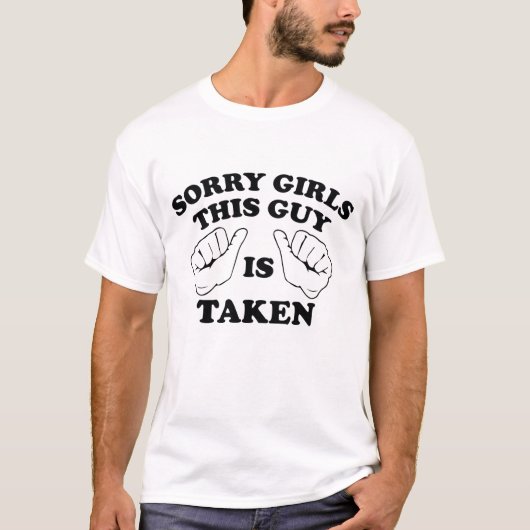 Het spijt me dat deze man is meegenomen t-shirt (Voorkant)