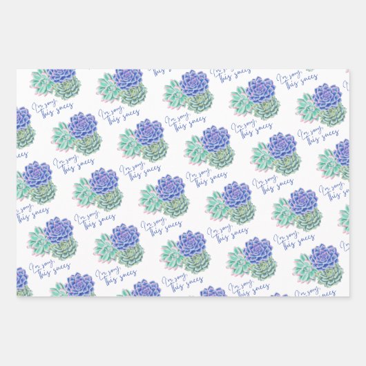 Het spijt me dat dit handige papierpakbladen is inpakpapier vel (Voorkant)