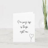 Het spijt me dat het leven zwaar is nu kaart (Voorkant)