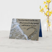 Het spijt me dat het moest eindigen als deze grapp kaart (Gele Bloem)