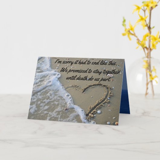 Het spijt me dat het moest eindigen als deze grapp kaart (Gele Bloem)