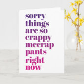 Het spijt me dat het zo snel is dat het beter gaat kaart (Gele Bloem)