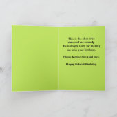 Het spijt me dat hij me je Birthday-kaart heeft la Kaart (Binnen)