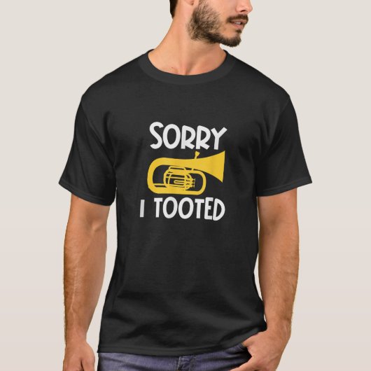 Het spijt me dat ik Baritone Funny Euphonium Playe T-shirt (Voorkant)