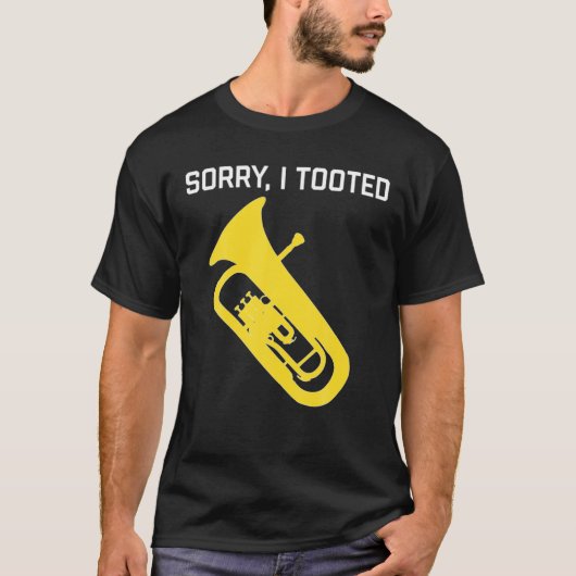 Het spijt me dat ik Baritone Funny Euphonium Playe T-shirt (Voorkant)