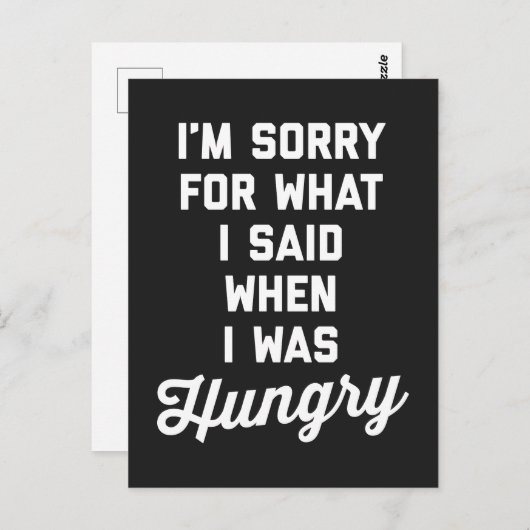 Het spijt me dat ik de grappige prijsopgave heb ge briefkaart (Voorkant / Achterkant)