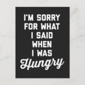 Het spijt me dat ik de grappige prijsopgave heb ge briefkaart (Voorkant)