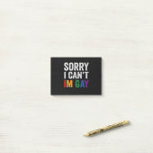 Het spijt me dat ik geen Gay Funny Pride Month Gif Post-it® Notes (Op bureau)