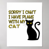 Het spijt me dat ik geen grappige zwarte kat met g poster (Voorkant)