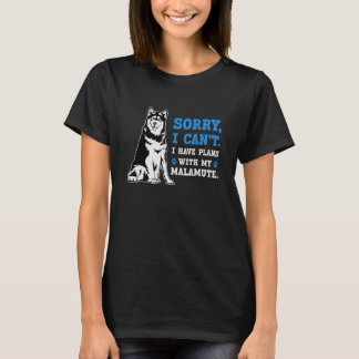 Het spijt me dat ik geen plannen heb met M T-shirt