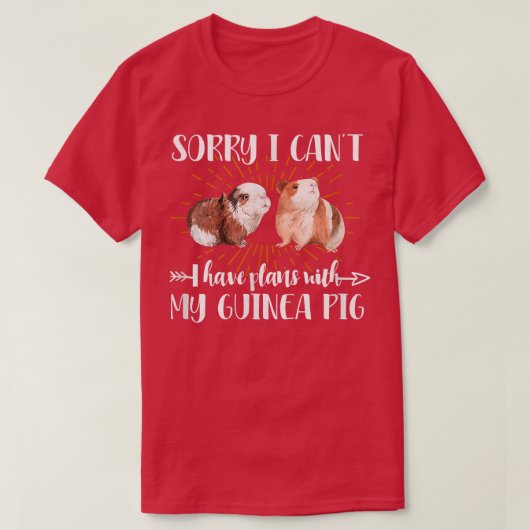 Het spijt me dat ik geen plannen heb met mijn cavi t-shirt (Design voorkant)