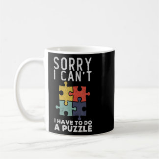 Het spijt me dat ik geen Puzzle Retro Jigzaag Puz  Koffiemok