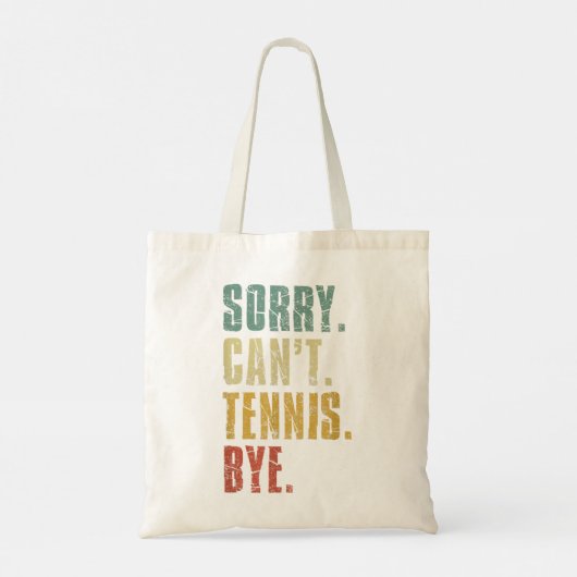 Het spijt me dat ik geen Tennis kan vinden, grappi Tote Bag (Achterkant)