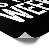 Het spijt me dat ik het niet kan zijn. poster (Hoek)