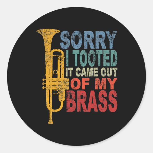 Het spijt me dat ik het uit m'n hoofd heb gehaald. ronde sticker (Voorkant)