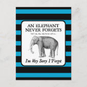 Het spijt me dat ik het vergeten ben briefkaart (Voorkant)