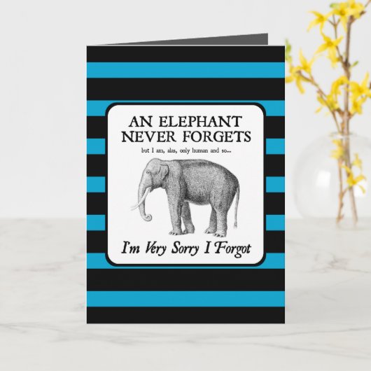 Het spijt me dat ik het vergeten ben kaart (Gele Bloem)