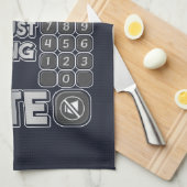 Het spijt me dat ik je Buttonnen niet wilde laten  Theedoek (Quarter Fold)