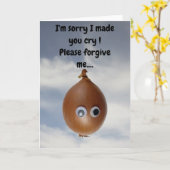 Het spijt me dat ik je heb laten huilen! Kaart (Gele Bloem)