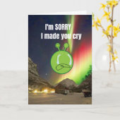 Het spijt me dat ik je heb laten huilen. kaart (Gele Bloem)