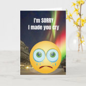 Het spijt me dat ik je heb laten huilen. kaart (Gele Bloem)