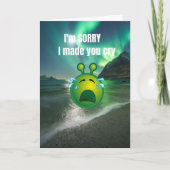 Het spijt me dat ik je heb laten huilen. kaart (Voorkant)