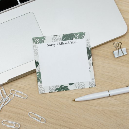 Het spijt me dat ik je Monstera heb gemist. Post-it® Notes