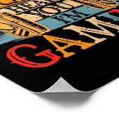 Het spijt me dat ik je niet kan horen dat ik gok,  poster (Hoek)