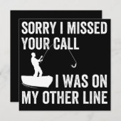 Het spijt me dat ik je telefoontje gemist heb. save the date (Voorkant / Achterkant)