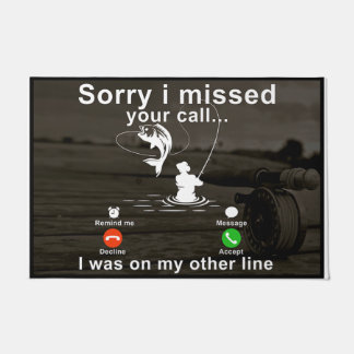 Het spijt me dat ik je telefoontje heb gemist. deurmat