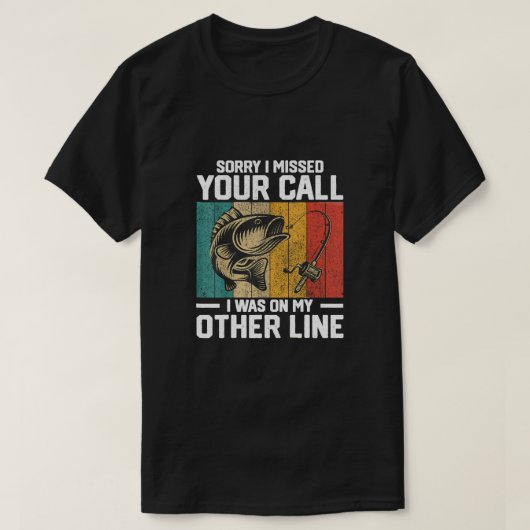 Het spijt me dat ik je telefoontje heb gemist. t-shirt (Design voorkant)