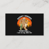 Het spijt me dat ik je telefoontje heb gemist... V Visitekaartje (Voorkant)